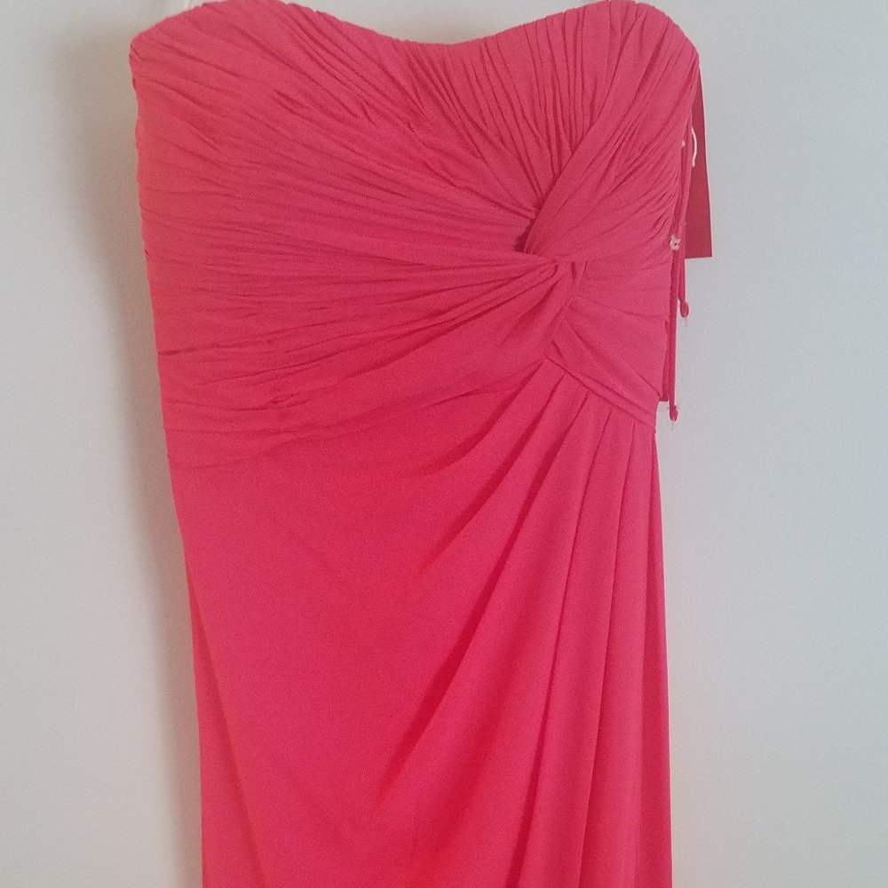 Gown Sz 6 NWTs Strapless Full Length Watermelon